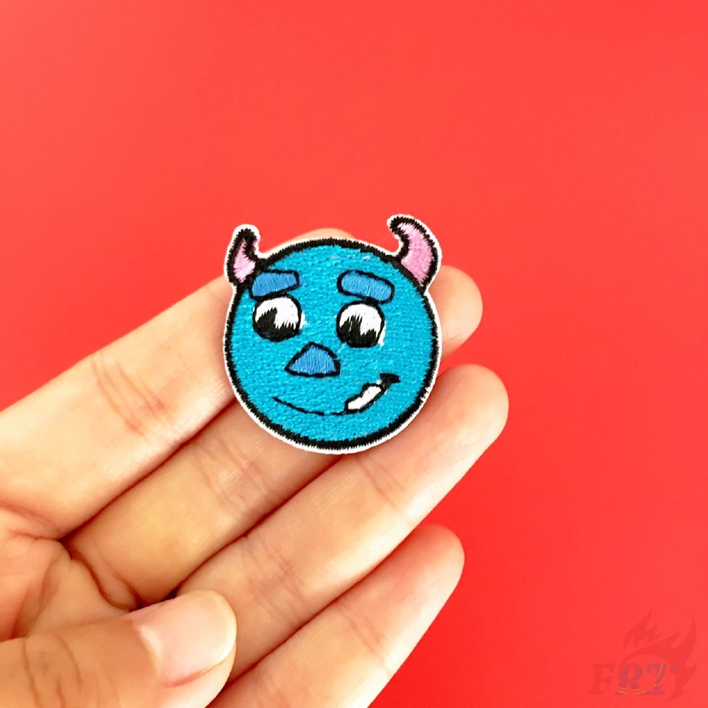 ☸ Quái Vật Disney: Monsters, Inc. Sticker Ủi Thêu Hình Mike / Sullivan ☸ 1 Sticker Ủi Thêu Hoạt Hình Dễ Thương