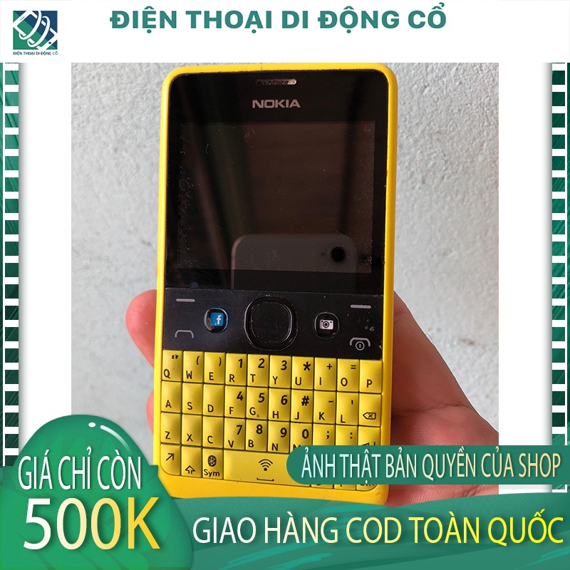 Điện thoại cổ Nokia ASHA 210, Máy ĐẸP, ZIN NGUYÊN BẢN 100%- BH 12 tháng 1 đổi 1 TRONG THÁNG ĐẦU TIÊN