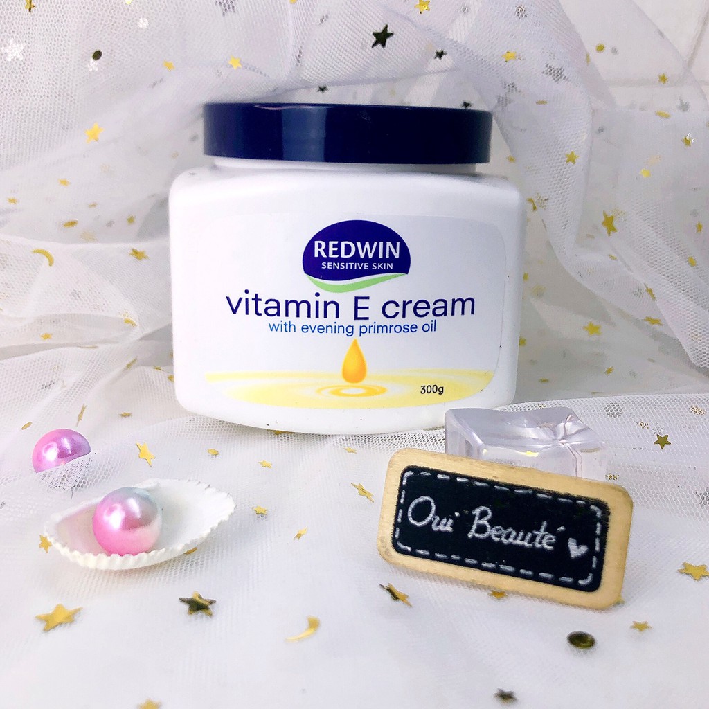 Kem dưỡng Redwin vitamin E cream with evening primrose oil, sữa dưỡng ẩm, mềm mịn da 300g Ouibeaute