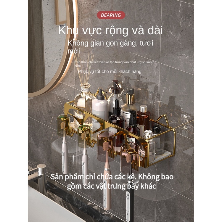 Kệ Đựng Bàn Chải Đánh Răng Điện Tử Gắn Tường Không Đục Lỗ Sang Trọng Cho Phòng Tắm