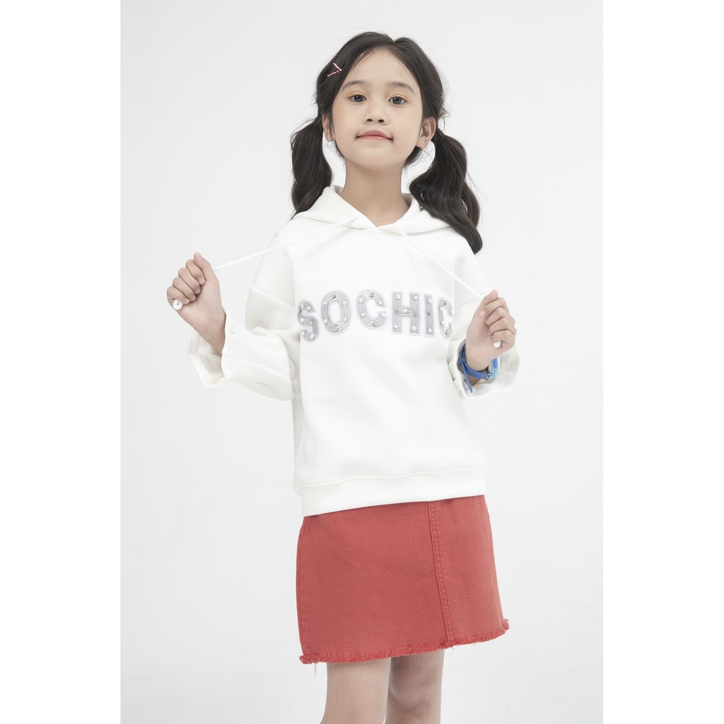 Chân váy bò chữ A bé gái IVY moda MS 32G0284