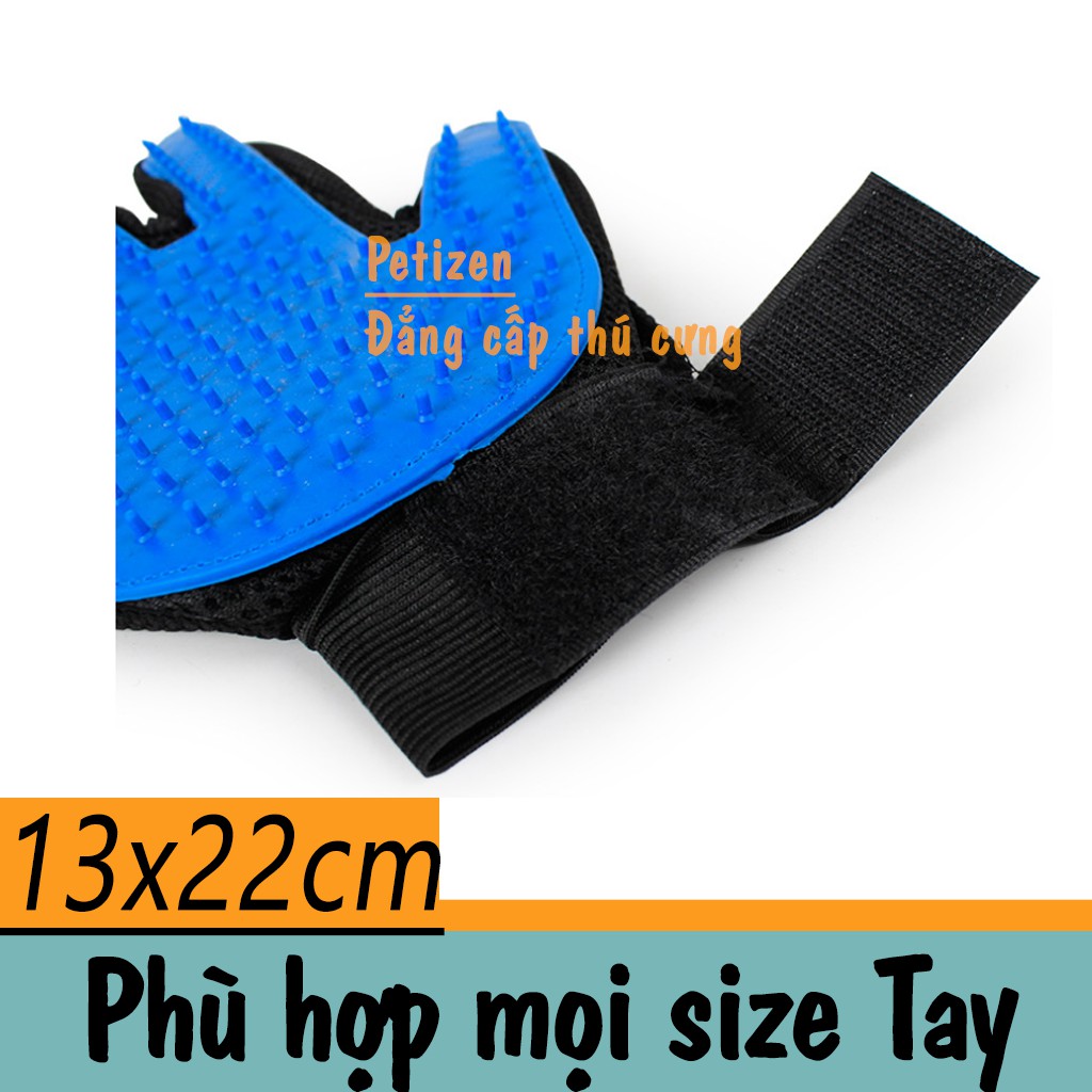 Găng tay massage lấy lông Chó Mèo siêu nhanh siêu dễ - Petizen