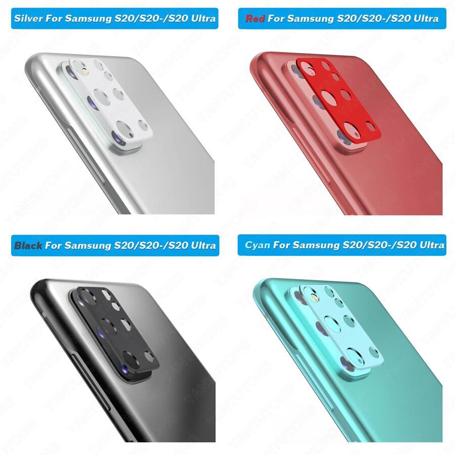 Vòng kim loại bảo vệ camera sau cao cấp cho Samsung Galaxy Note 20 Ultra S20 Plus