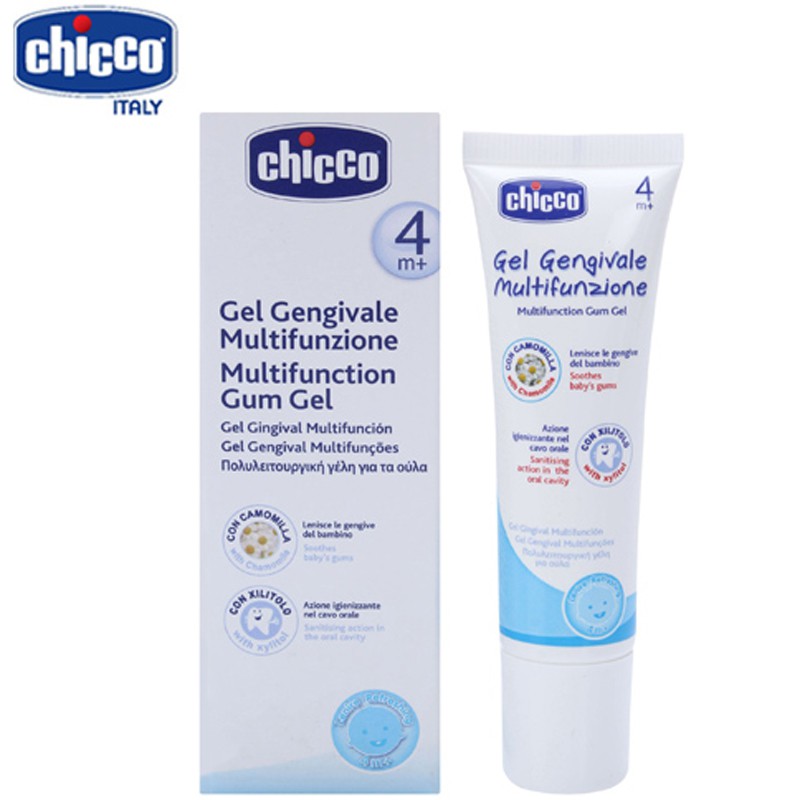 [Giảm sưng hiệu quả] Gel bôi lợi, massage lợi cho bé mọc răng Chicco 4M+ - cho bé từ 4 tháng tuổi