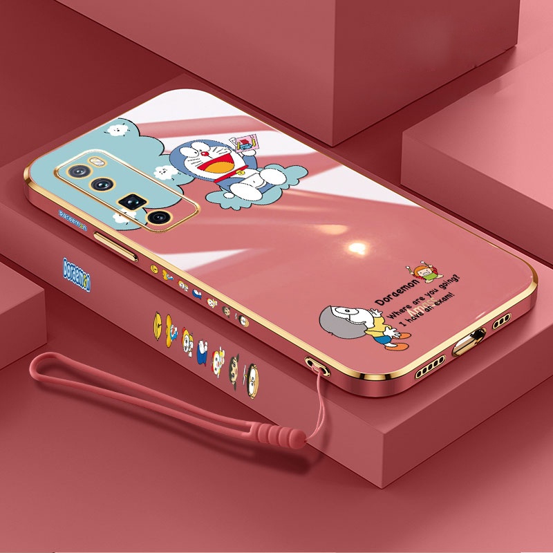 Ốp Điện Thoại Họa Tiết Doraemon Cho VIVO Y16 Y22 Y22S Y77 Y02S Y35 Y75 Y30 V25 V25e T1X Y33T Y22T Y21S 4G 5G 2022