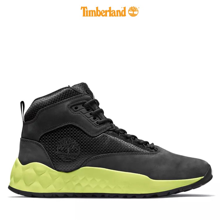 Giày Thể Thao Nam Solar Wave Leather/Fabric Mid Hiker Boots Màu Đen Timberland TB0A2BBF04