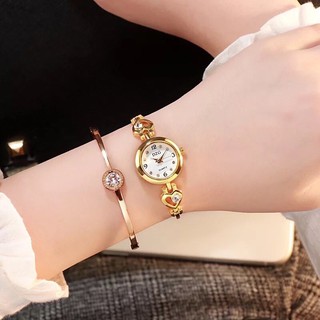 Đồng hồ thời trang nữ DZG dây dạng lắc tay trái tim cực đẹp