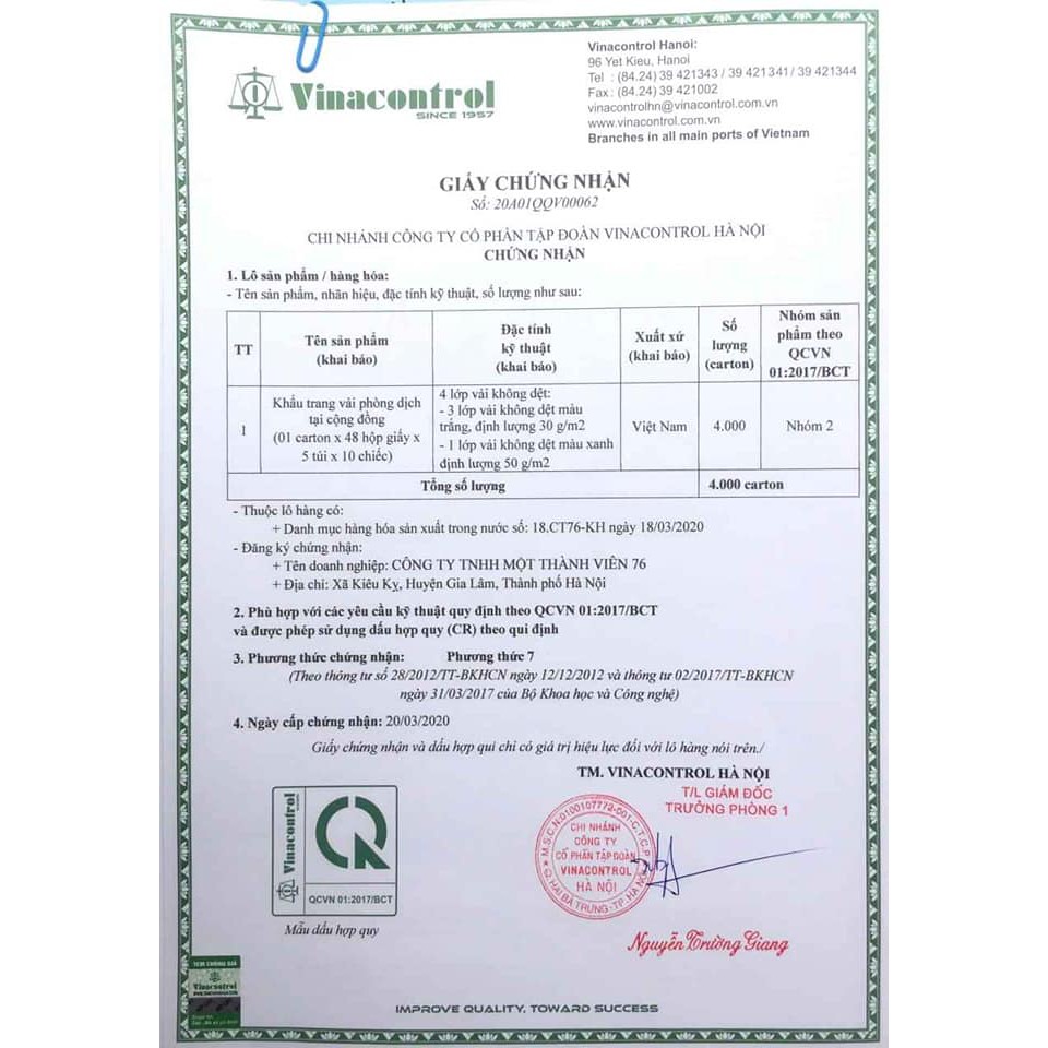 [50 chiếc] Khẩu Trang Quốc Phòng , 4 lớp Vải Không Dệt , Hàng Chuẩn Giá Rẻ | BigBuy360 - bigbuy360.vn