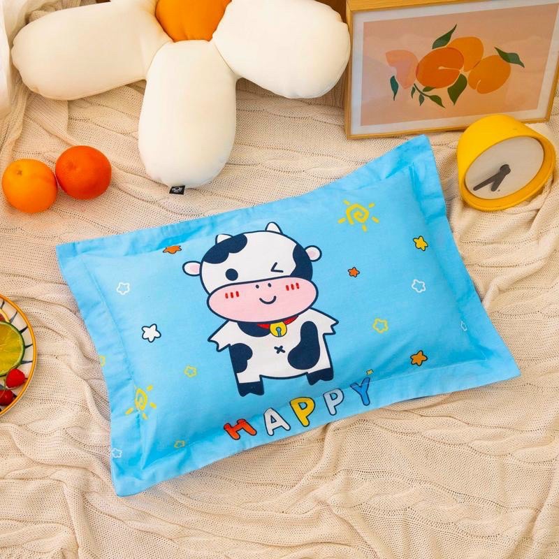 Gối năm cho bé, gối trẻ em size 30x50cm chất liệu cotton 100% thấm mồ hôi, bông cực êm tạo cảm giác thoải mái khi ngủ