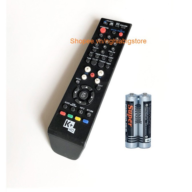 Remote Điều Khiển Đầu Thu K+ HD, Truyền Hình Số