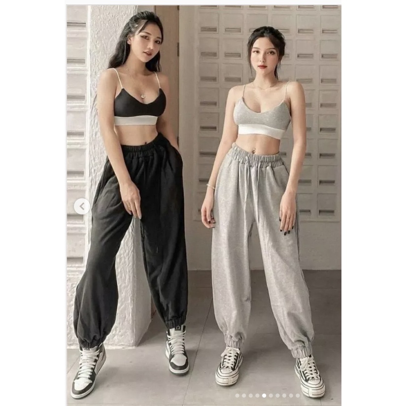 Quần Jogger Nỉ Da Cá Ống Rộng Bo Gấu Nam Nữ Ulzzang Cao Cấp Basic Streetwear QNB02