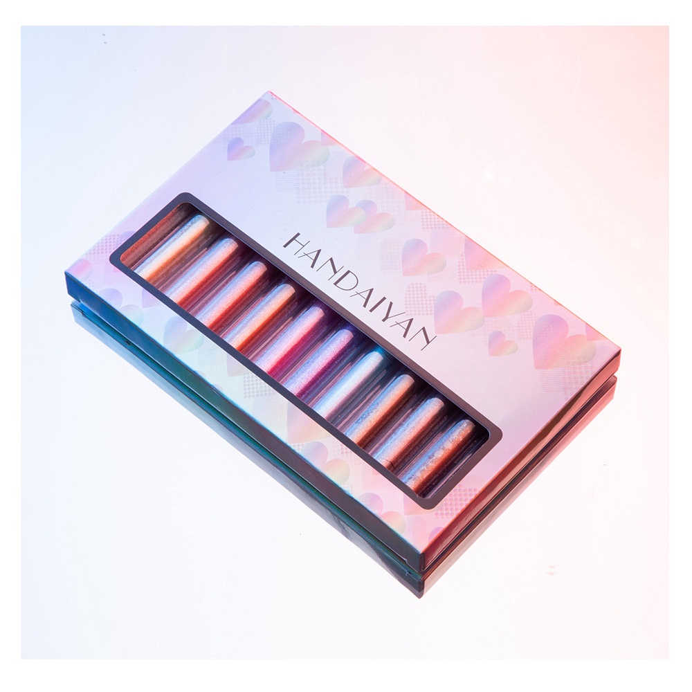 Set 12 Màu Nhũ Mắt Lấp Lánh Bền Màu HANDAIYAN Cho Đôi Mắt Thêm Quyến Rũ 2,5ml F6
