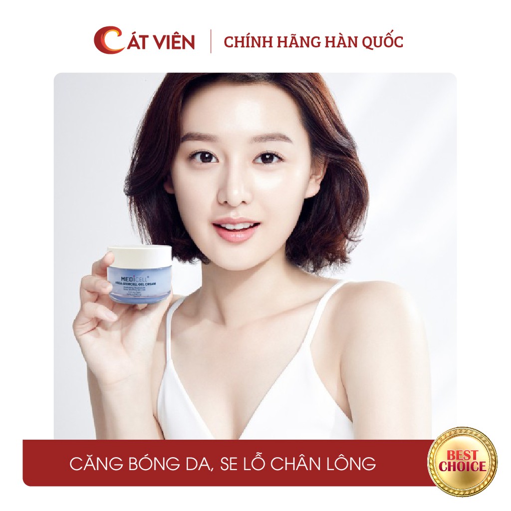 Kem dưỡng da chuyên sâu, dưỡng ẩm, kiềm dầu, phục hồi da sau mụn, nám tàn nhang, chăm sóc da Medicell Aqua Stem Cell Gel