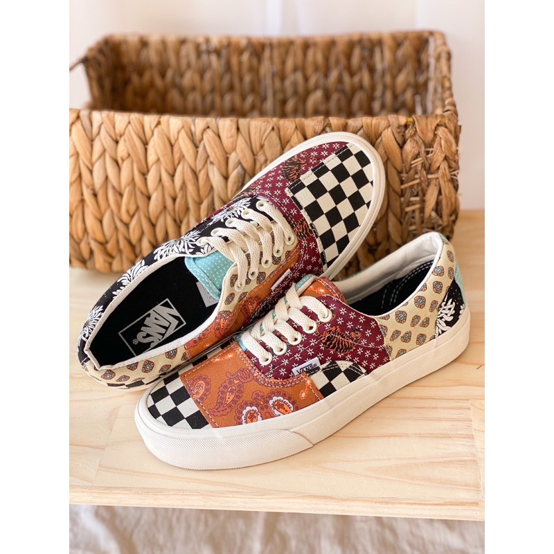 Giày Sneaker [REAL] Vans-Era-Patchwork-Tiger