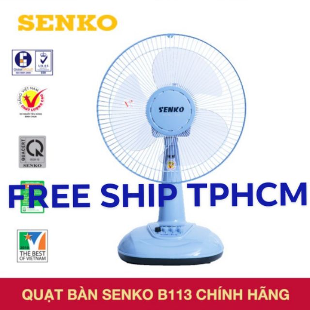 QUẠT BÀN GIÁ RẺ: QUẠT SENKO BÀN B3 (B113)🌐🌐🌐🌐