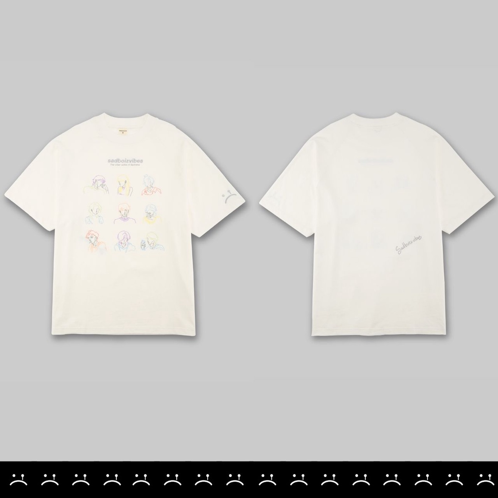 Áo thun SADBOIZ TOSS, SADBOIZVIBES TOSS WHITE/BLACK, hàng có SẴN / SADBOIZ Chính Hãng, Mua kèm deal sock (Túi tote) | BigBuy360 - bigbuy360.vn