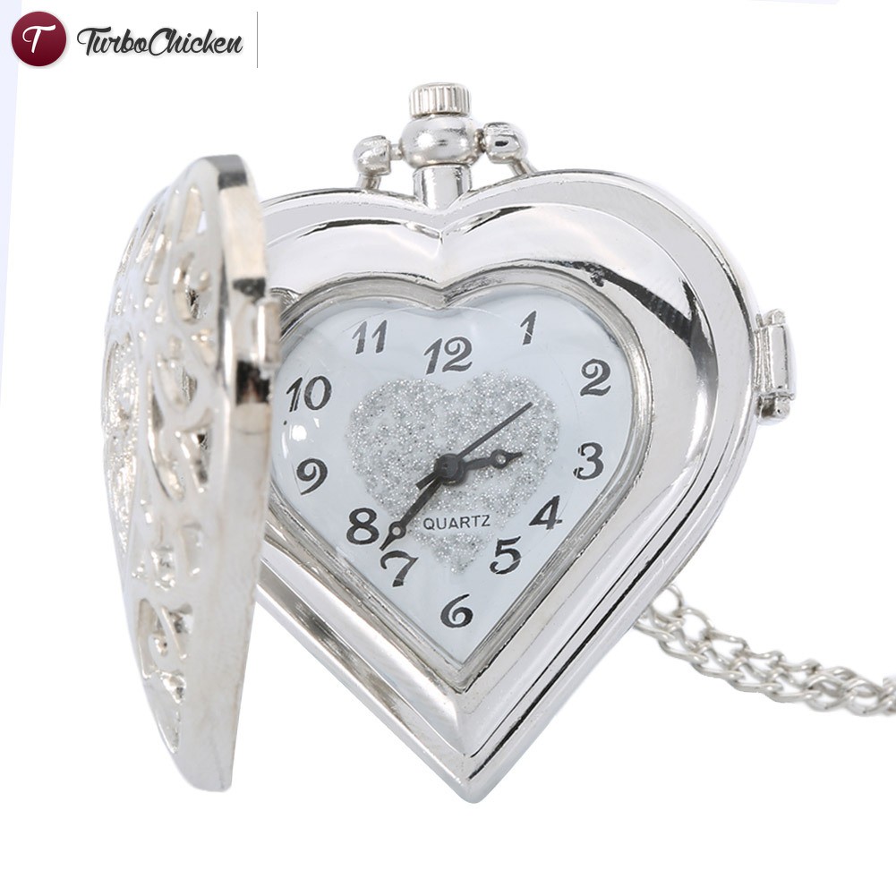 Đồng hồ quả quýt chạm khắc hình trái tim