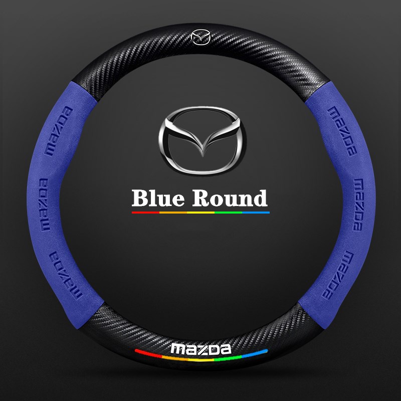 Vỏ Bọc Vô Lăng Xe Hơi Mazda 3 6 CX-5 CX-4 CX-3 CX-7 CX-9 Axela Atenza Demio GH GJ MX5 MP RX8 Bằng Da Lộn Chống Trượt