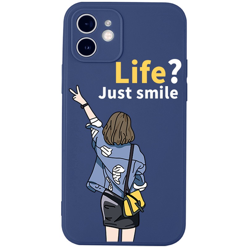 JURSUE Soft Silicone Matte Case For iPhone 12 11 Pro Max X Xs Max XR 8 7 6 6S Plus Shockproof Protective Creativity Cartoons Couple Phone Cover Casing All