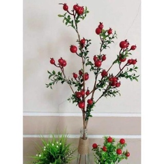 cây giả - cành lựu phú quý (màu đỏ) ( để Free ship CHAT ngay với người bán)