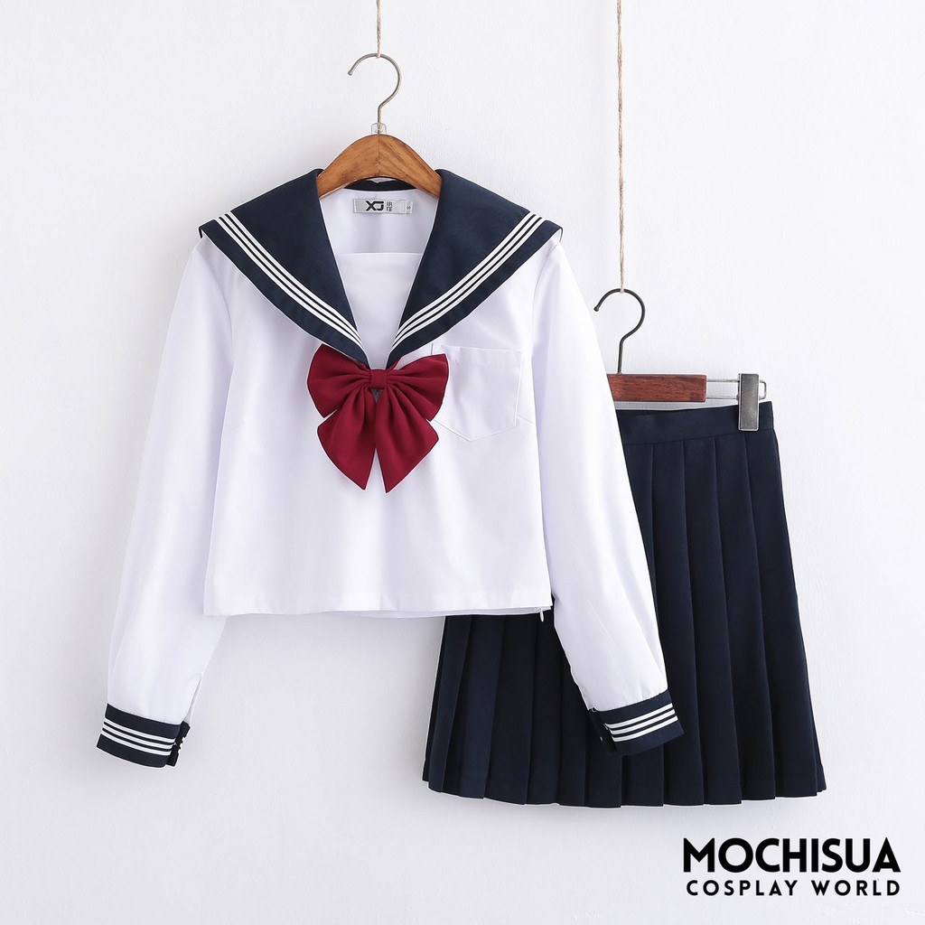 [CÓ SẴN] SEI001 - Đồng Phục Học Sinh Nhật Bản Cosplay JK Seifuku Xanh Than