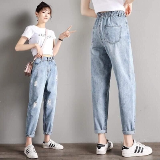 Quần Jeans baggy cạp chun HÀNG ĐẸP