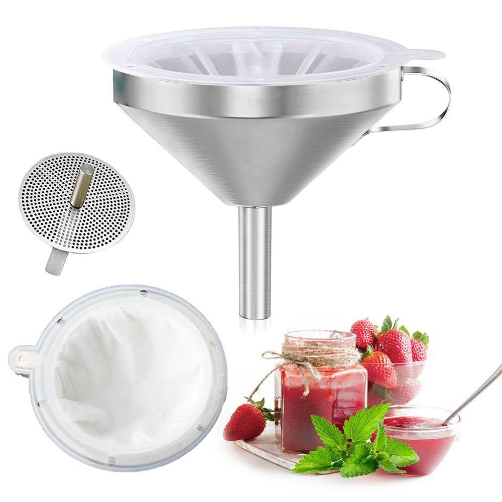 Phễu Lọc Dầu Bằng Thép Không Gỉ Dày Dặn Có Thể Tháo Rời Tiện
