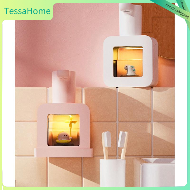 TessaHome Hộp đựng xà phòng cảm biến tự động Touchless Cartoon Pet bọt thông minh không thấm nước