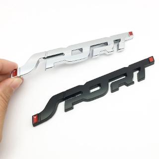 ❥ ❈ Kim loại Chrome Bạc / Đen Xe ô tô tự động Đua xe Thể thao Chữ cái Logo Biểu tượng Huy hiệu Decal Nhãn dán tạo kiểu ô tô