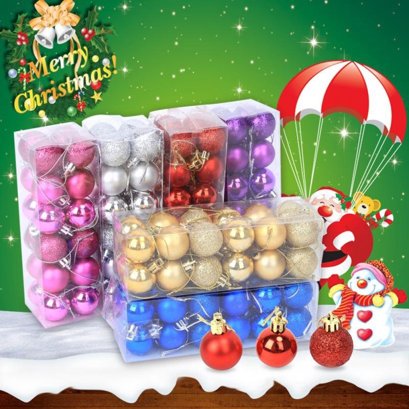 Quả Châu Trang Trí Cây Thông Noel Kích Thước 4cm / 6cm / 8cm