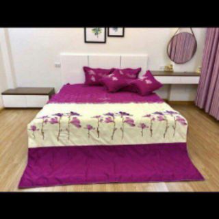 Bộ ga gối cưới satin