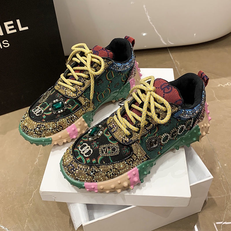 Giày Thể Thao Tăng Chiều Cao 4cm Chống Trượt Thời Trang Mùa Hè 2023 Dành Cho Nữ