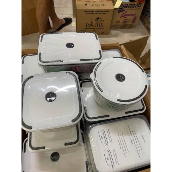 BỘ 5 HỘP NHỰA ĐỰNG THỰC PHẨM NHIỀU KÍCH CỠ BẢO QUẢN RAU QUẢ TƯƠI TIỆN DỤNG CHẤT LIỆU NHƯA AN TOÀN CAO CẤP
