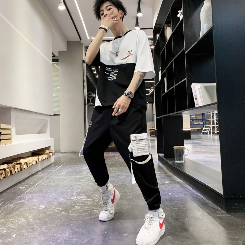 Bộ Quần Áo Thun Nam Mùa Hè Ngắn Tay NM Phối Quần Jogger Túi Hộp Thời Trang Hàn Quốc SEPTEMBERGIRL1989 SET NAM 90000100C | BigBuy360 - bigbuy360.vn