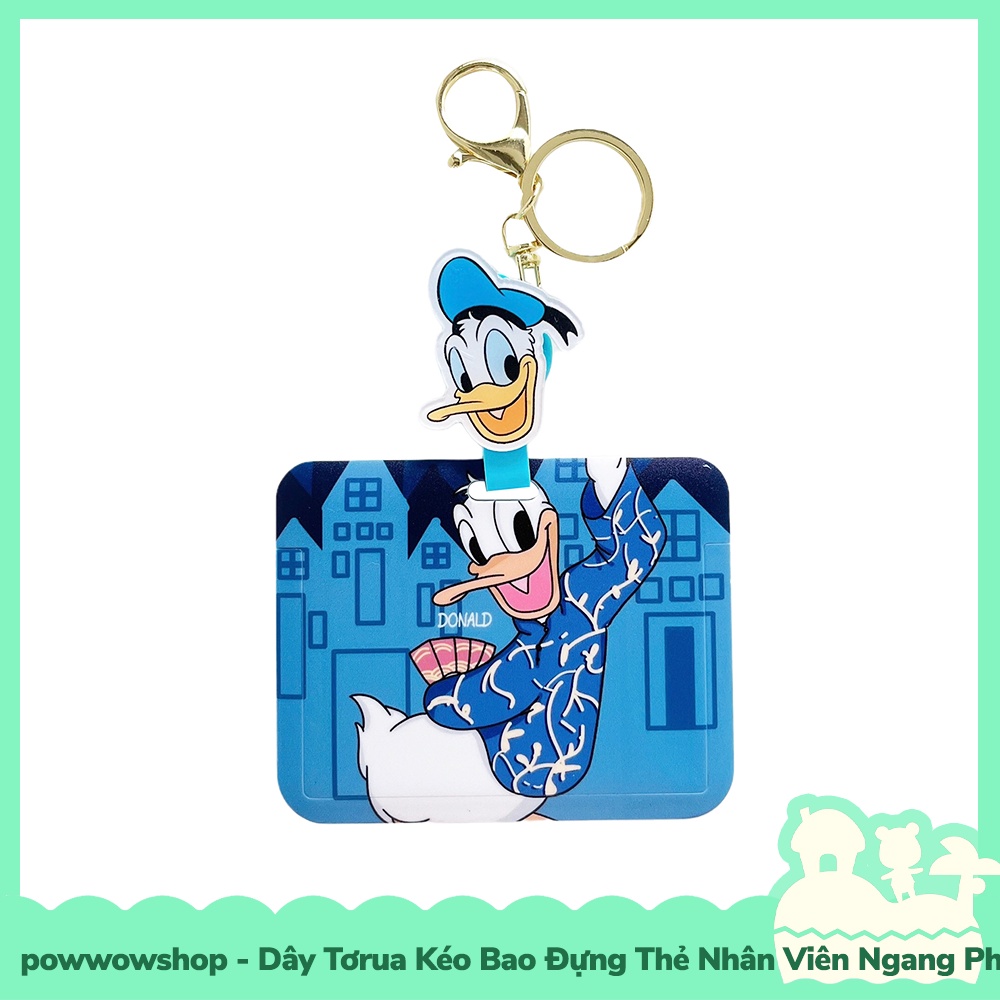 [Sẵn VN - Hỏa Tốc] Dây Tơrua Kéo Bao Đựng Thẻ Nhân Viên Ngang Nhựa PC + Acrylic Mẫu Nhân Vật Hoạt Hình Disne Life Style