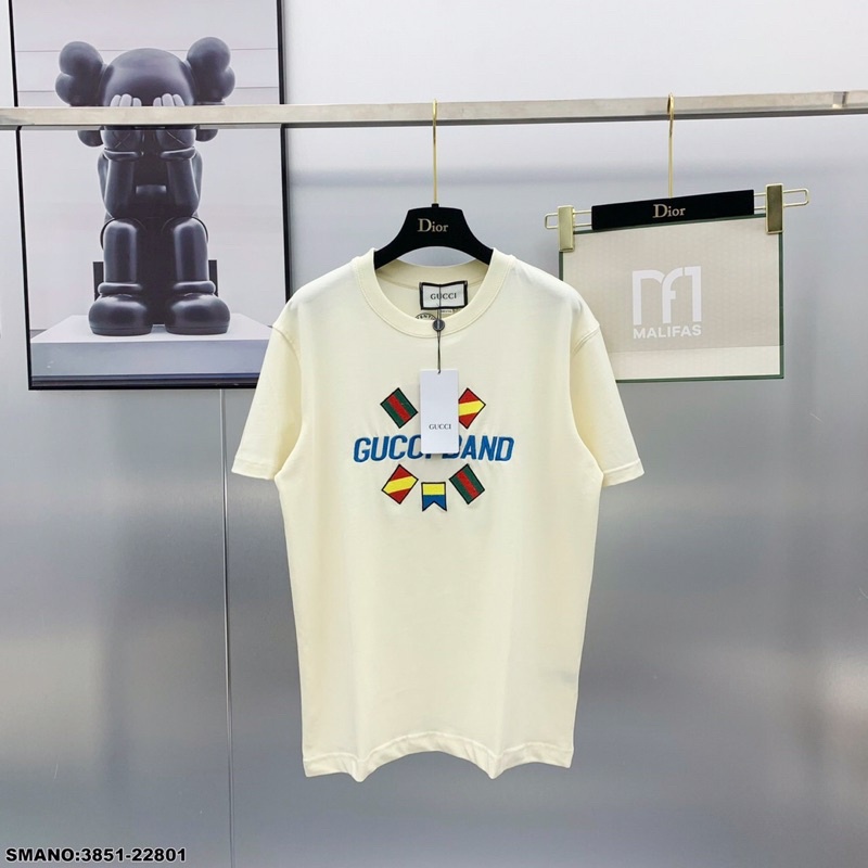 Áo Phông Nam Nữ GC Chữ Thêu Siêu Net - Áo Thun unisex GC 2 màu Siêu Hot