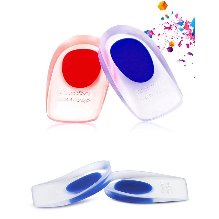 1 Cặp Đệm Silicone Lót Giày Giảm Đau Tăng Chiều Cao