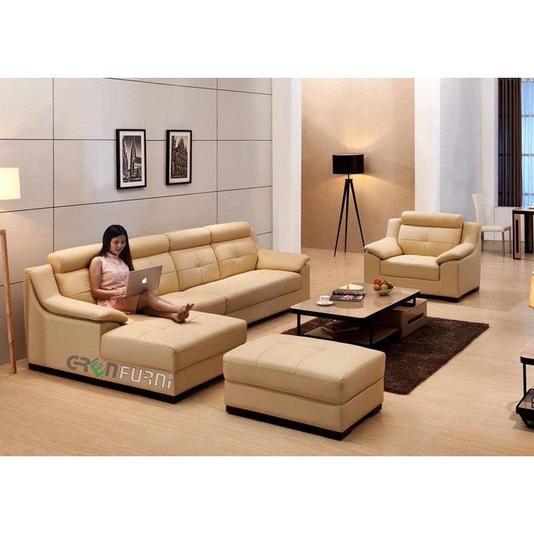 Sofa da phòng khách cao cấp tại hồ chí minh GreenFurni SF22