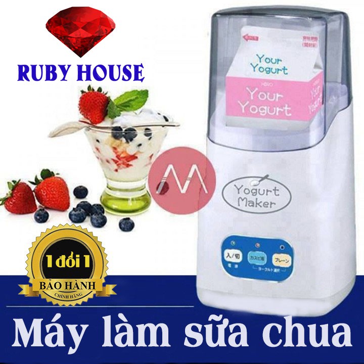 Máy làm sữa chua Yogurt Maker Nhật Bản CHÍNH HÃNG, Máy làm sữa chua 3 nút-Ruby House