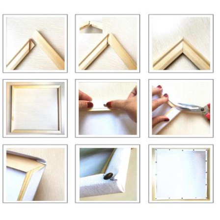 Tranh sơn dầu số hoá tự tô - Hoa cúc dại KTDZ0005 40x50cm có khung | BigBuy360 - bigbuy360.vn