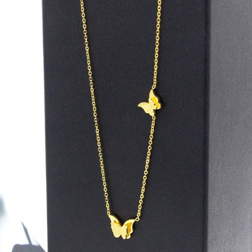 Dây Chuyền Bướm Cát Titan Ko Đen TT 3097