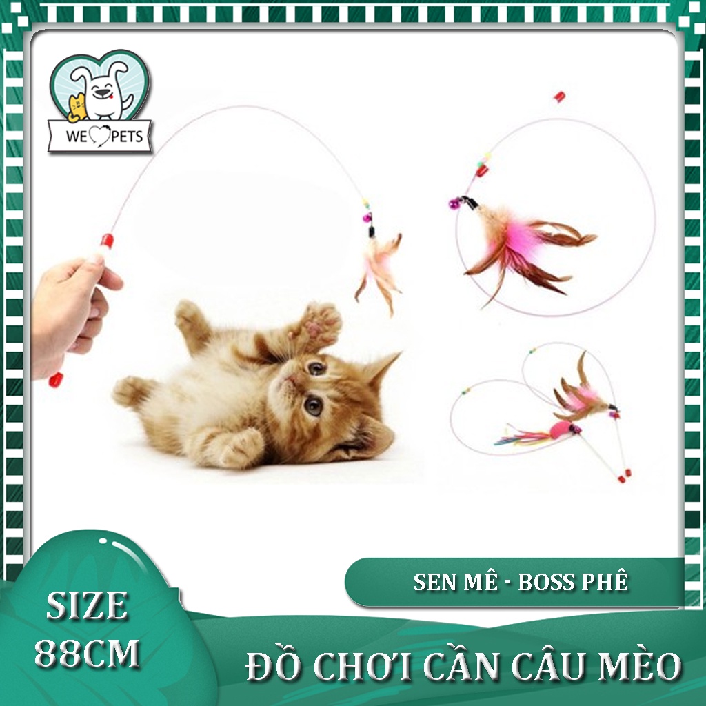 Cần Câu Mèo Dây Thép Đồ chơi cho mèo - Lida Pet Shop