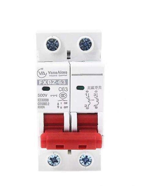 Aptomat CB DC chuyên dụng cho Solar và nguồn điện 1 chiều DC 1000V - 63A Bảo hành 12 tháng