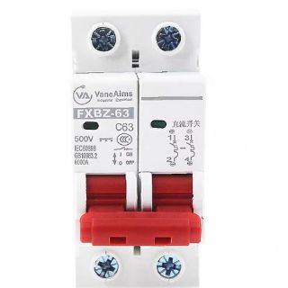 Aptomat CB DC chuyên dụng cho Solar và nguồn điện 1 chiều DC 1000V - 63A Bảo hành 12 tháng