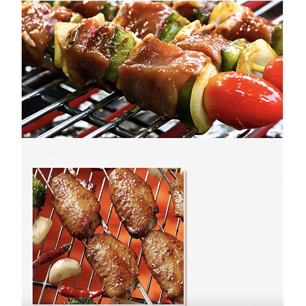 Lò nướng Hun khói BBQ Bacon USA tích hợp đồng hồ đo nhiệt độ☘️ FREESHIP ☘️