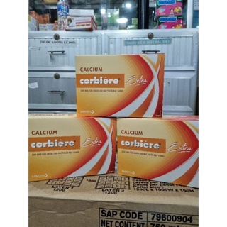 (Mẫu mới) CANXI CORBIERE Hộp 30 ống