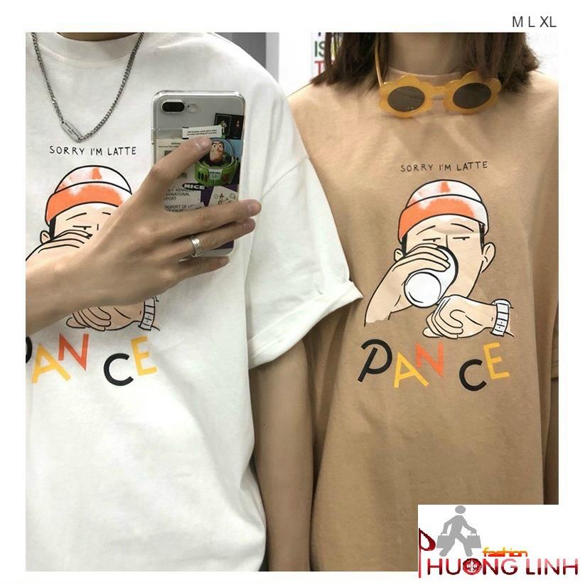 [Có video] Áo thun unisex form rộng tay lỡ  hình chữ PANCE - T shirt made in VietNam - Thời Trang Phương Ling  ྇