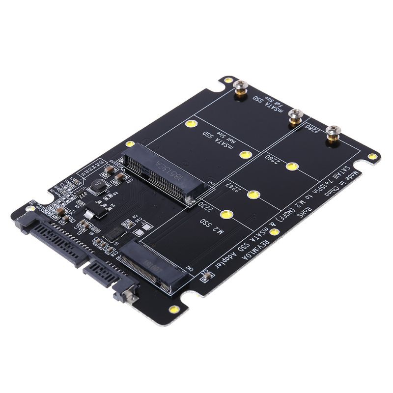 Card Chuyển Đổi Wili 2 Trong 1 Ngff M.2 B + M Key Mini Pci-e Hoặc Msata Ssd Sang Sata Iii Cho Full Msata Ssd / 2230