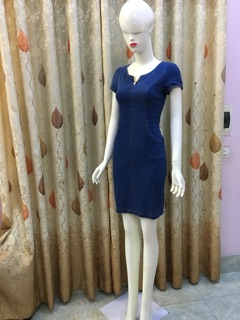 Đầm jean bò cao cấp V09