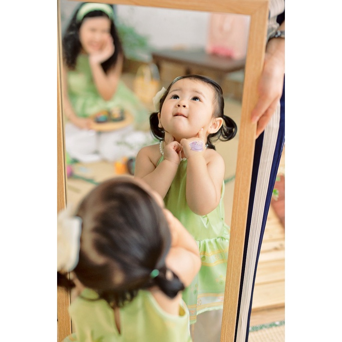 Sumire Store SET Áo yếm xòe organza Hoa Niên Ca BÉ - Xanh cốm